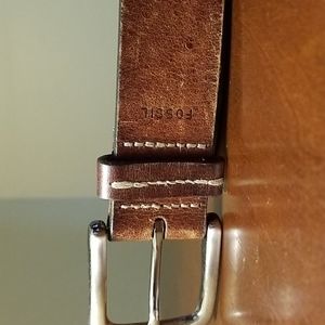 Fossil mens leather belt